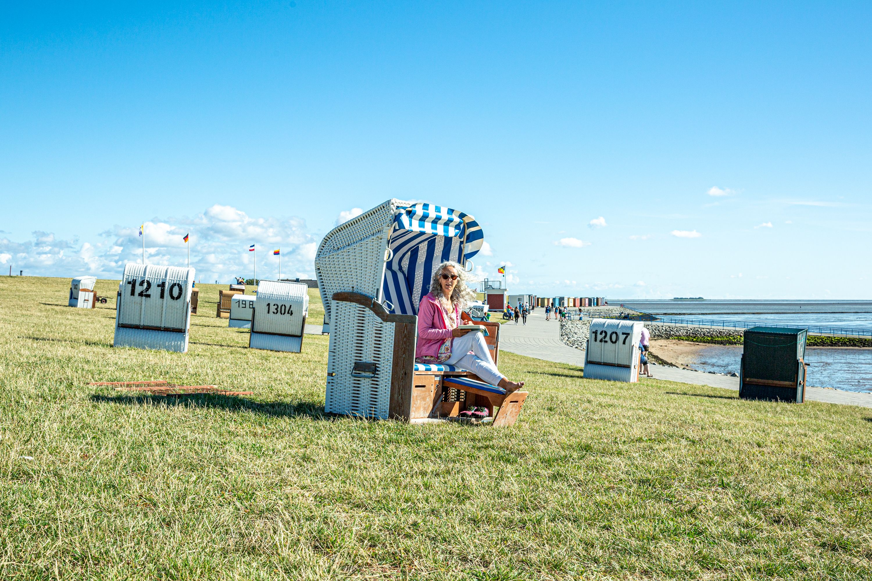 Strandkorb am Dagebüller Badedeich